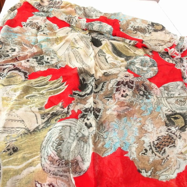 Tkanina szyfonowa kupon 2,50 mb