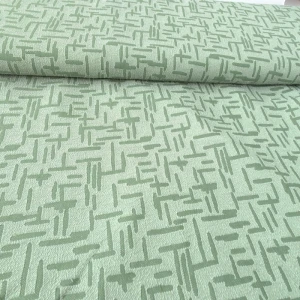 Tkanina żakardowa w kolorze zielonym przeznaczona na  zasłonki, narzuty itp -skład: wiskoza z poliestrem -szerokość: 140 cm - cena za mb