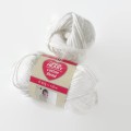 Włóczka Cotton Blend  - skład 60% bawełna / 40% polyacryl - motek 50 g / 132 m  kolor:  biały 02 - szt 5