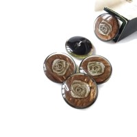 Guzik  duży | różyczka wtapiana