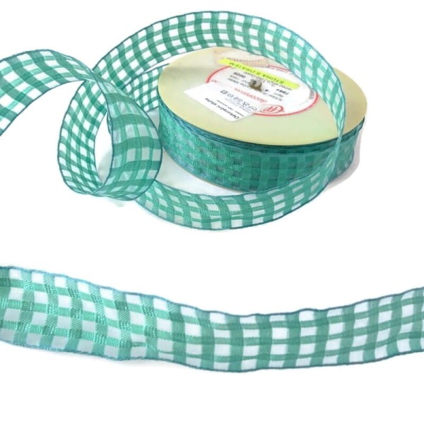 Wstążka w kratkę 25 mm 5 mb