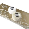 Kordonek Pearl Cotton Multicolor produkcji Anchor do haftu hardanger i do innych haftów. - kłębek 10g / 80mb  - grubość 8 - 100% bawełna - kolory biały (01) i ecru (926)