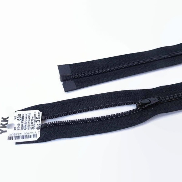 Zamek YKK spirala 35 cm  | kolor czarny 580