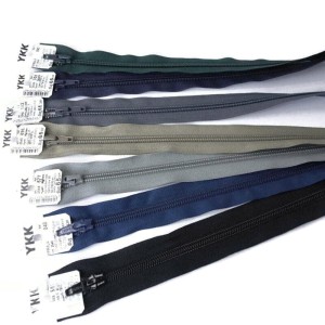 Zamek błyskawiczny (suwak, ekler), spirala, rozdzielczy, do kurtki produkcji japońskiej YKK, bardzo dobrej jakości - długość : 65 cm