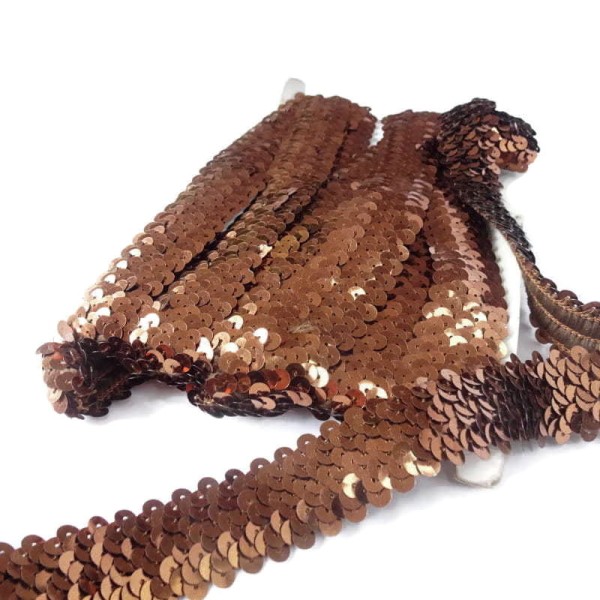 Taśma ozdobna  cekinowa elastyczna