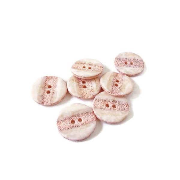 Guzik  różowy 23 mm 