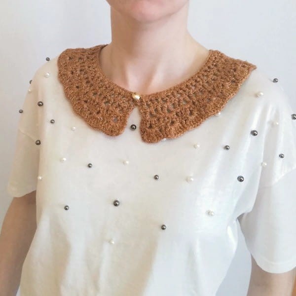 Kołnierz szydełkowy