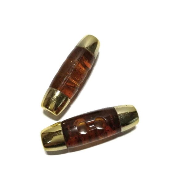 Guzik bursztynowy kpl 2 szt