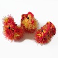 kurki wykonane szydełkiem z włóczki fantazyjnej- wysokość kurki ok. 8-10 cm