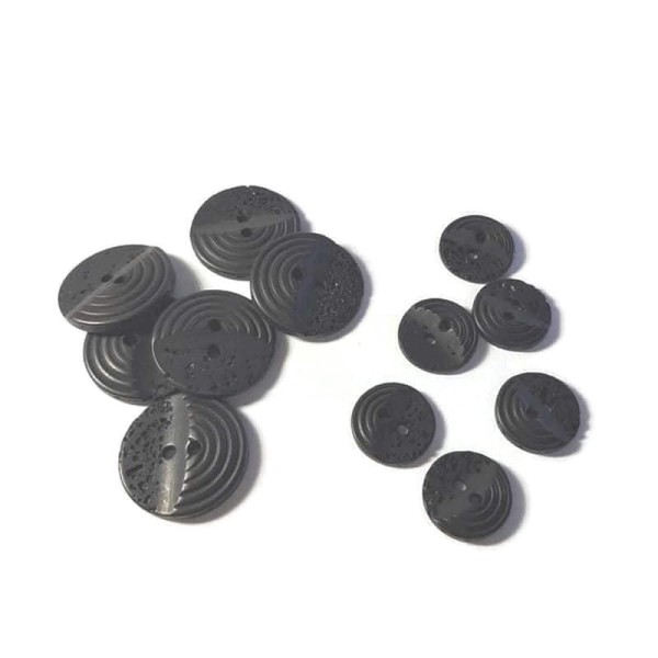 Guzik  22 mm  i 15 mm | guzik czarny