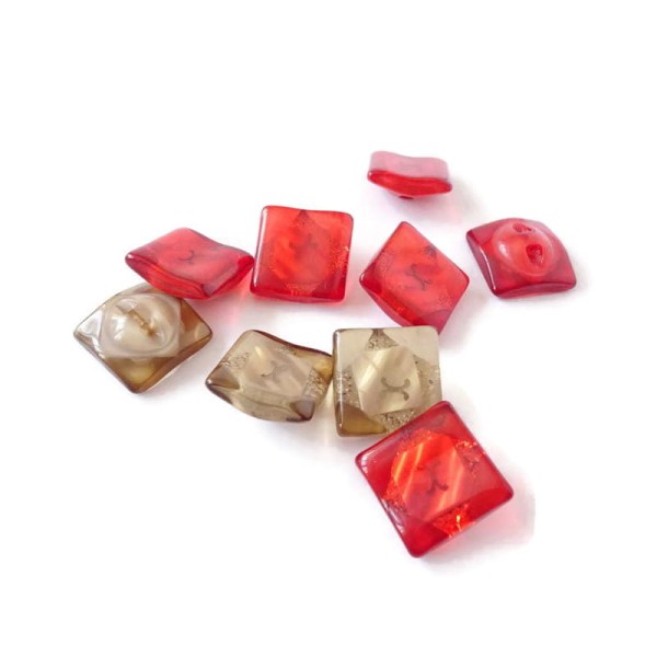 Guziki ozdobne kwadrat