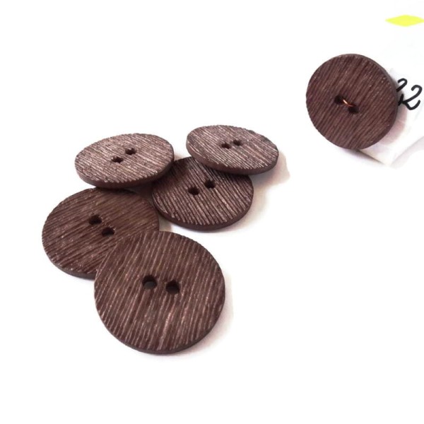 Guzik brązowy kpl/ 6 szt