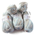 Włóczka Alize Baby Best batik (color 6657) przeznaczona dla dzieci na sweterki, czapki. - skład: 90% akrylik; 10% bambus, wiskoza (anti-pilling) - motek 100g/240 mb