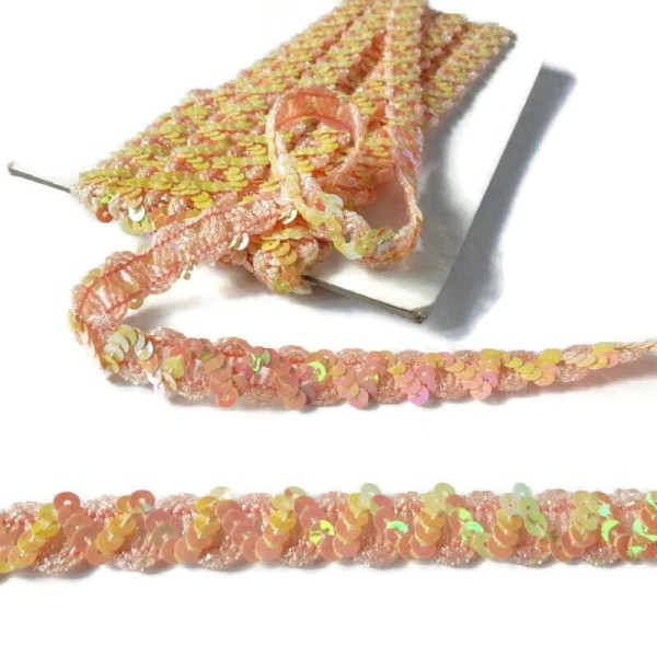 Taśma ozdobna cekinowa 