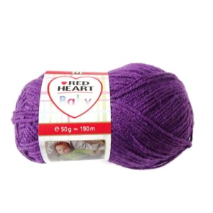 Włóczka Baby Red Heart dla niemowlaków i małych dzieci - motek 50g/190m/ 185 m - skład 100% acrylic.