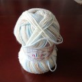 Włóczka Alize Baby Best batik (color 6657) - skład: 90% akrylik; 10% bambus, wiskoza (anti-pilling)