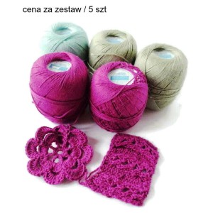 Włóczka Coton Fifty produkcji Bergere de France  - skład 50% bawełna / 50% polyacryl - motek 50 g / 140 m - druty, szydełko 2,5-3,5