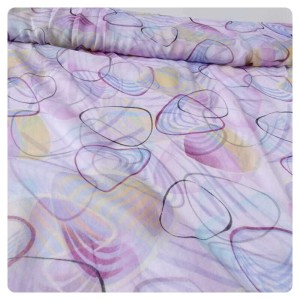 Tkanina szyfonowa, półprzezroczysta na szale i inne- ładne wzory i kolory-  szerokość 140 cm