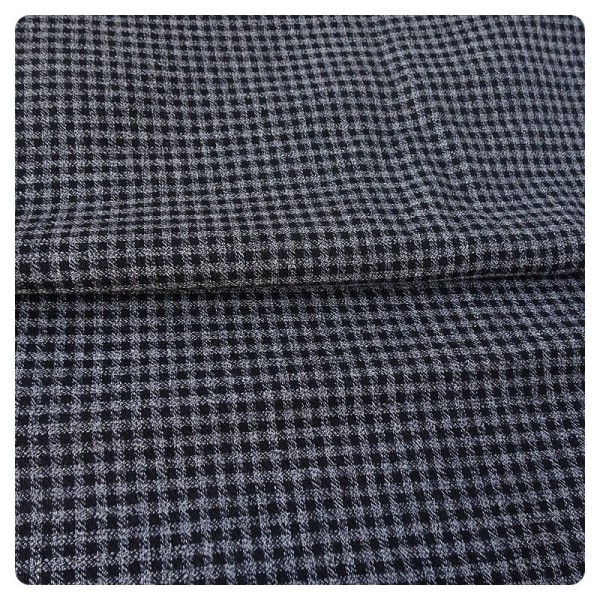 Tkanina w szarą kratkę | kupon 120 x 150 cm