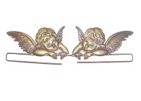Wieszaczek metalowy aniołki / do gobelinów