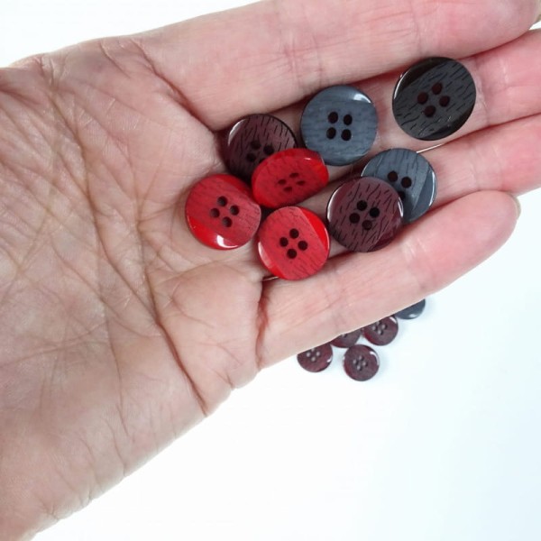 Guzik 15 mm | kpl 6 szt 