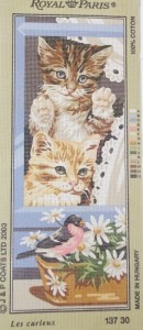 Kanwa z nadrukiem  (bez muliny) RO 137 30 firmy Royal Paris, na kanwie beżowej, usztywnionej, dołączona numeracja muliny Anchor. Do haftu krzyżykowego lub gobelinowego (półkrzyżykiem)  potrzeba 15  kolorów muliny Anchor.   - Rozmiar obrazka 19 cm x 49 cm