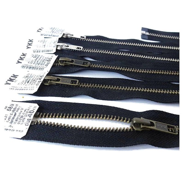 Zamek YKK metalowy do kurtki czarny