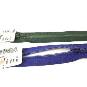Zamek  (suwak, ekler),  spirala, do kurtek, rozdzielczy, produkcja OPTI - długość 50 cm