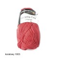 Włóczka Catania Fine 50 g/165m - kolor koralowy 1003