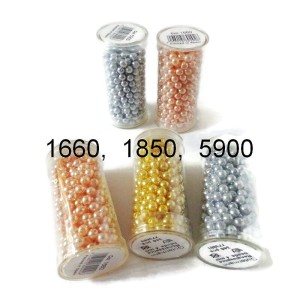 Perełki szklane- opakowanie 27 g, około 345 szt- wielkość koralika 4 mm