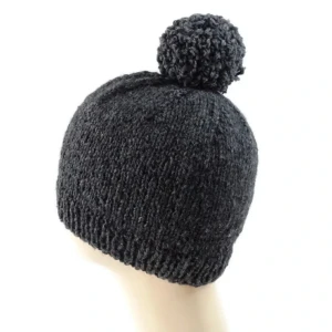 Czapka męska wykonana ręcznie z mieszanki wełny- Rozmiar XL