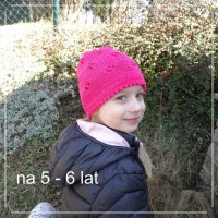 Czapka dla dziewczynki | rękodzieło 