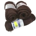 Włóczka TITANIC produkcji włoskiej - skład 75% wełna/25% akryl - motek 50g /170m - kolor brązowy