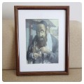 Obraz reprodukcja przedstawiający postać Żyda. - rozmiar: 20 cm x 25 cm