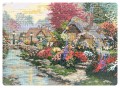 Obraz wykonany ręcznie haftem krzyżykowym muliną dmc - Rozmiar zewnętrzny: 39 cm x 47 cm