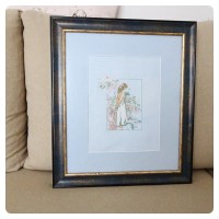 Obraz haft | kobieta w ogrodzie