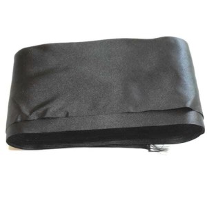 Wstążka poliestrowa, cienka, do celów ozdobnych - szerokość 100 mm - kolory: czarny