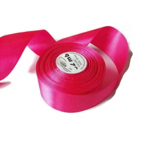 Wstążka satynowa , szerokość 50 mm, cena dotyczy całej rolki/32 m, skład tkaniny to poliester kolory: amarantowy