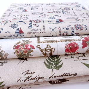 Taśma lniana, nadrukowany niespieralny wzór w stylu vintage, w kolorach sepii, brzegi nie obszyte. Do wykonywania dekoracji, ozdób, dekoracji stołów itp - 100 % len - szerokość 29 cm