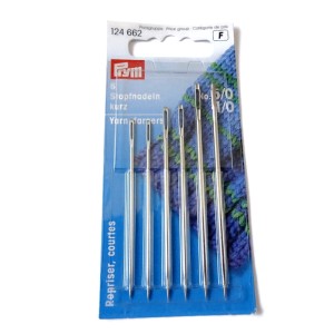 Igły wysokiej jakości, igły ostre do szycia ręcznego. - w zestawie 6 szt igieł - długość od 6 do 7,50 cm - produkcja Prym 1424662