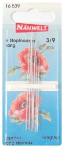 Igły długie z ostrym czubkiem do hatu płaskiego i richelieu- w opakowaniu 6 szt