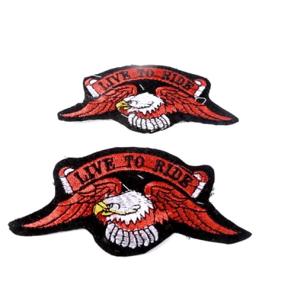 Aplikacja termo Live to ride kpl 2 szt