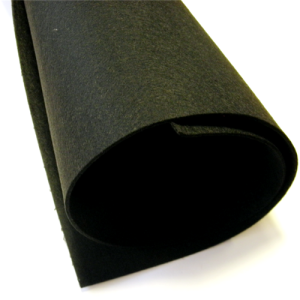 Arkusz filcu - rozmiar 50 cm x 37,5 cm, - grubość 3 mm, - kolor : czarny