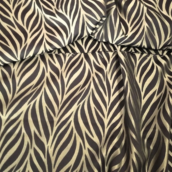 Tkanina tafta zielono-czarna