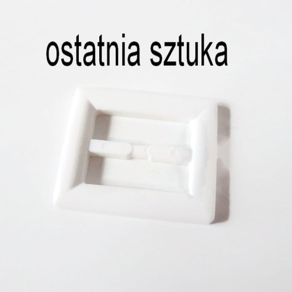 Klamra plastikowa  biała