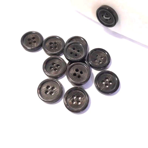 Guzik  garniturowy brązowy 13 mm  