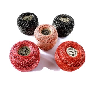 Kordonek Reksor produkcji Altin Basak  - 90% bawełna/10% nitka metalizowana - kłębek -  20 g  - 195 m - cena za kpl/ 5 szt - wyprzedaż ostatnie sztuki taniej !!!