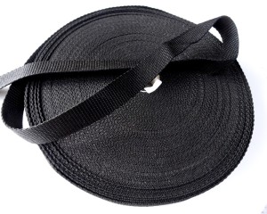 Taśma rypsowa, w kolorze czarnym, - szerokość: 20 mm Taśma nadaje się na smycze, troki, wiązania itp