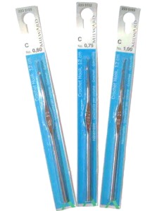 Szydełko metalowe dobrej jakości, do kordonku- Długość 14 cm- Dostępne rozmiary: 1 mm