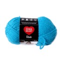 Włóczka Lisa produkcji Red Heart - motek 50g/125 m- druty 3-4 - skład 100 % akryl- kolor niebieski